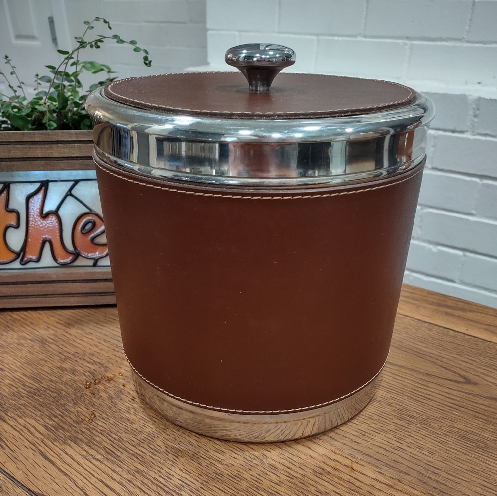 Vintage Stainless Steel Ice Bucket